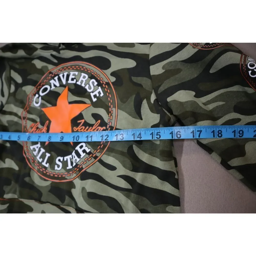 Converse‎ Boys Camo and Orange Hooded Sweatshirt Size M